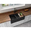 Évier de cuisine à double cuve à losanges L 33 po x l 18 po avec accessoires Diamond-78753549