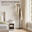 10-Hook Freestanding Adjustable Metal Coat Rack with Marble Base-475257290