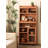 29.53" Brown Standard Solid Wood Display & China Cabinets