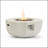 36" Propane Gas Fire Pit Table, 50000 BTU Round Concrete Fire Pit for Outside Patio Deck Garden Backyard- Beige-1997997039