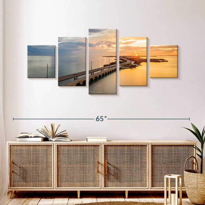 Seven Mile Bridge Sky, 24" H x 55" W
