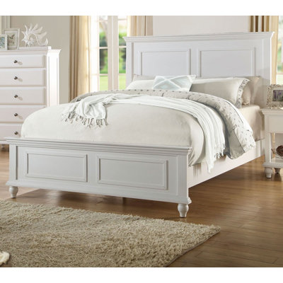 Bed Bedroom Furniture High Panel Headboard Footboard Plywood 1pc Bedframe