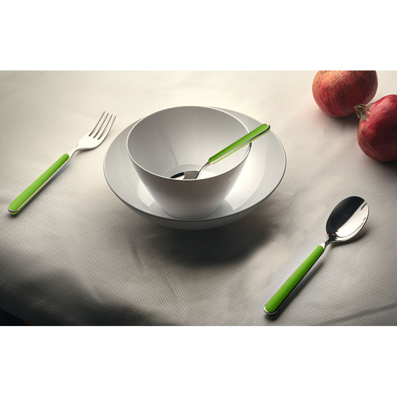Cuillère à café en acier inoxydable Fantasia - 4 pièces, Vert acide
