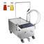 Filtre mobile pour friteuse, capacité du réservoir d'huile, système de filtration de l'huile avec une vitesse de filtration de l'huile de 10 L / min, système de filtration mobile de l'huile de friture avec roues pivotantes, tuyau à huile pour les ent-114494587
