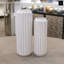Vase de table en céramique blanche-1256221058