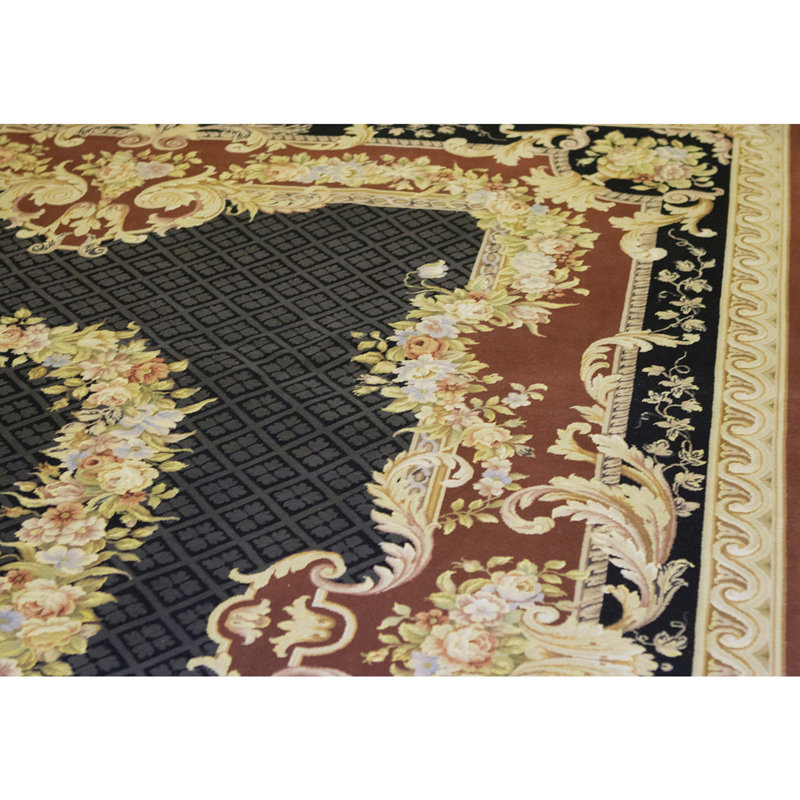 Tapis rectangulaire noué à la main