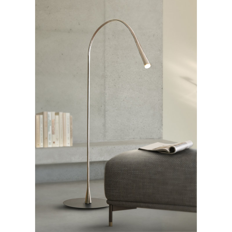 Flexiled 79.9" Arched Floor Lamp, Ivory