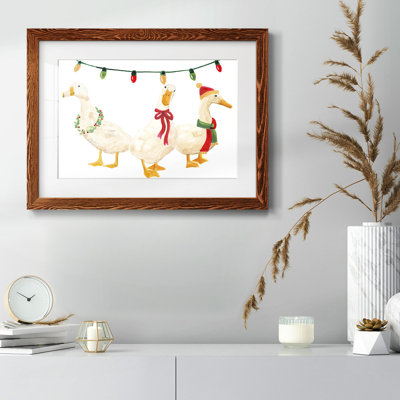 Merry Quackmas I Framed On Paper Print