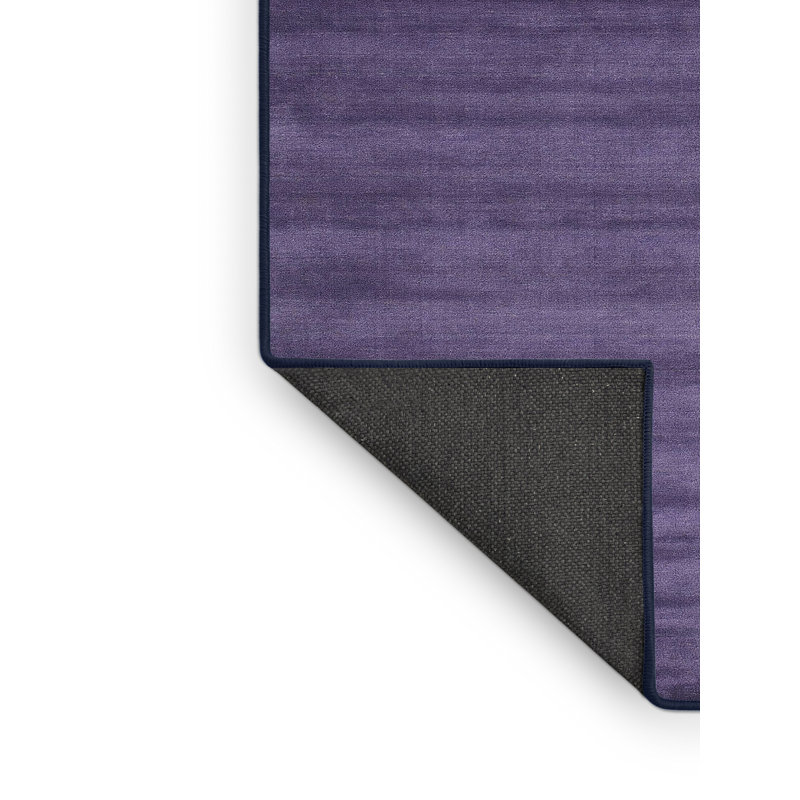 Tapis de zone mauve contemporaine, Rectangle 7 pi x 10 pi