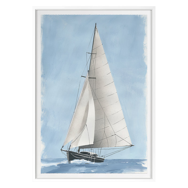 Set Sail 4 Print by PC Ngo, White Framed, 50" H x 35" W