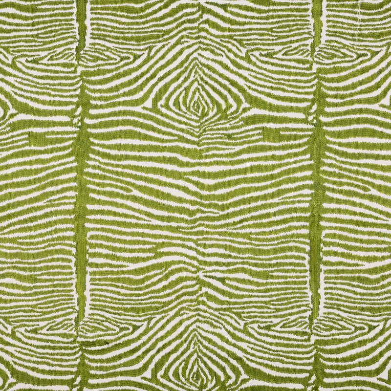 Cape Comorin Le Zebre Emb Fabric, Leaf
