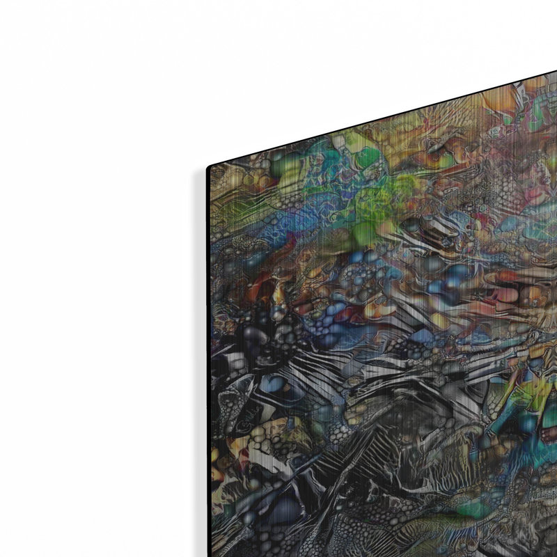 «Ebony Designs» par Pierre Gavidia, Ebern Designs, art mural en métal, H 12 po x l 16 po
