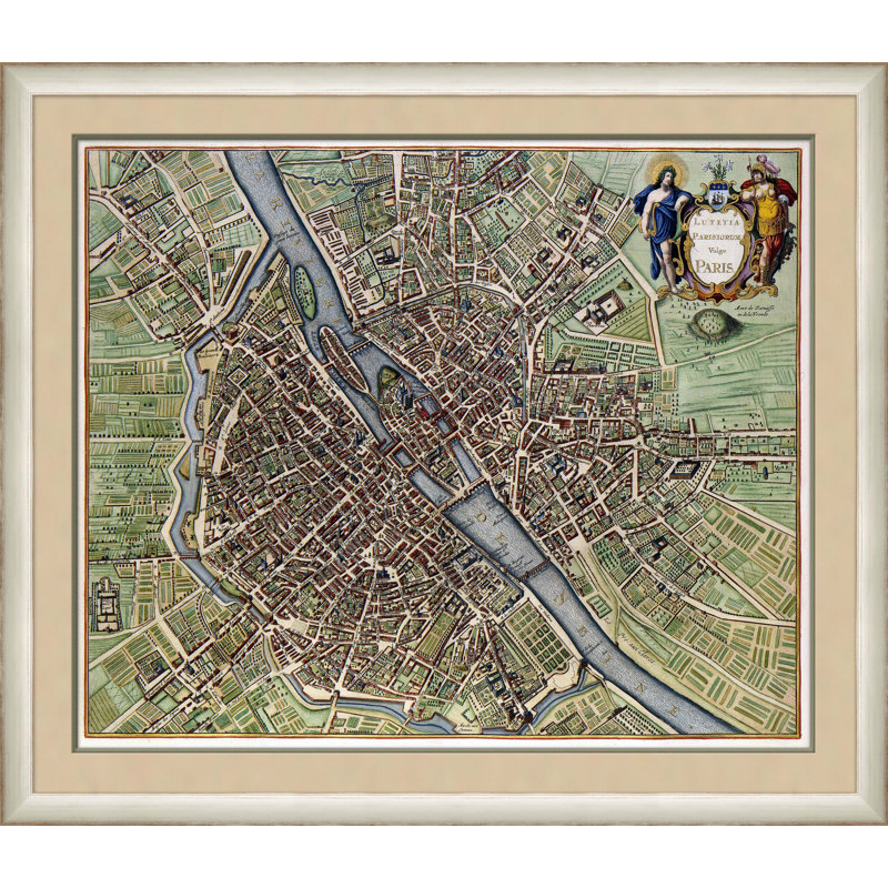 Map Of Paris, 1657 Giclee Print