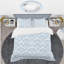 Ensemble de housse de couette en demi-cercle japonais mid-century-40702004