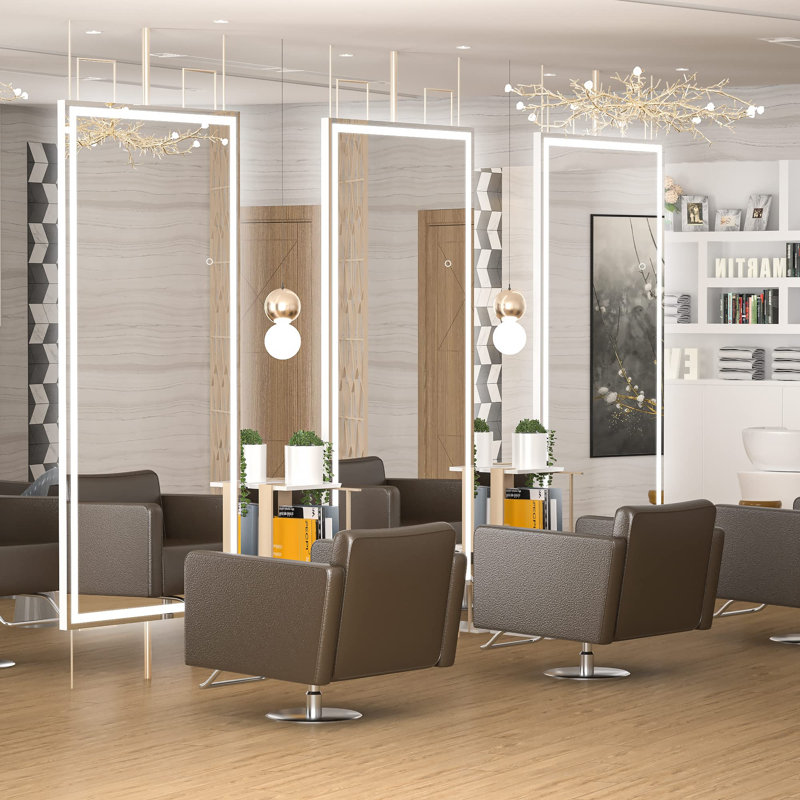 Rectangle Freestanding Makeup / Shaving Mirror, 180*80CM