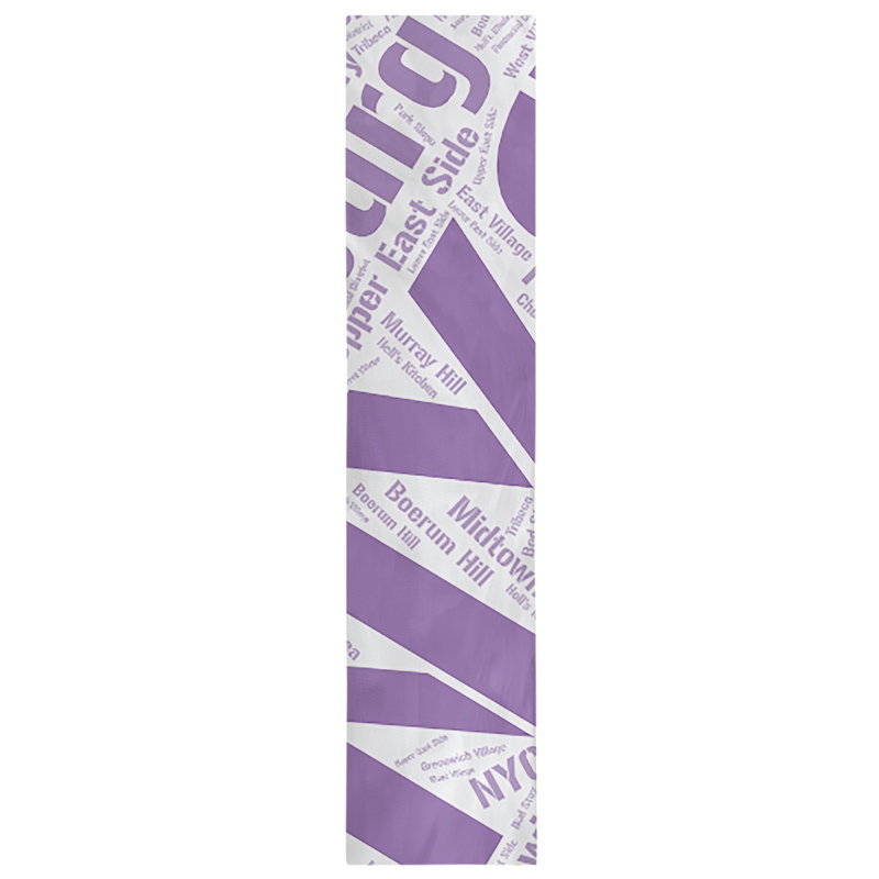 Chemin de table, 90 po x 16 po, Mauve, New York