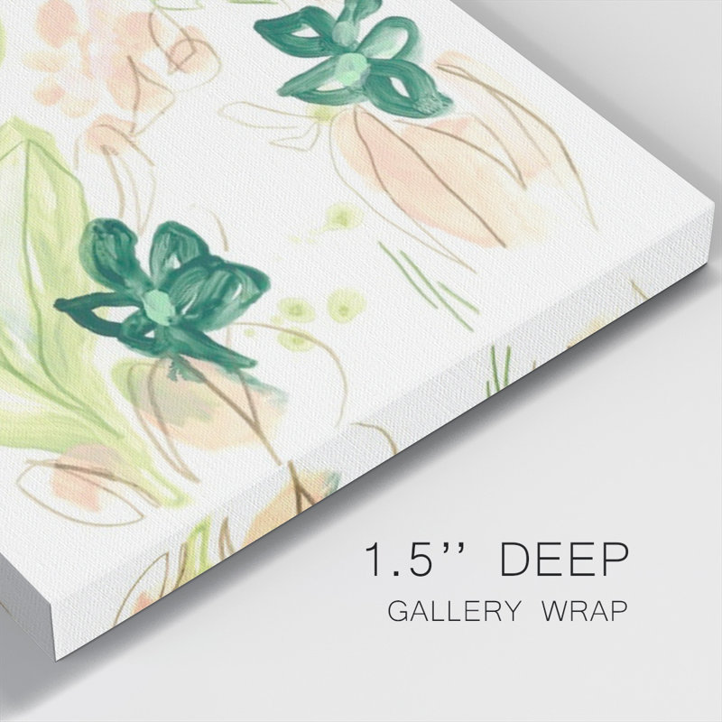 Toile tendue tropicale d'inspiration tropicale II - prêt à accrocher