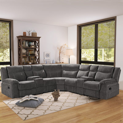 Akul 107.5" Wide Reclining Corner Sectional
