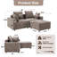 Causeuse modulaire avec repose-pieds Makassar-646966485