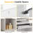 Modern Rectangular Reception Desk With Lockable Storage And RGB Lighting-123032025