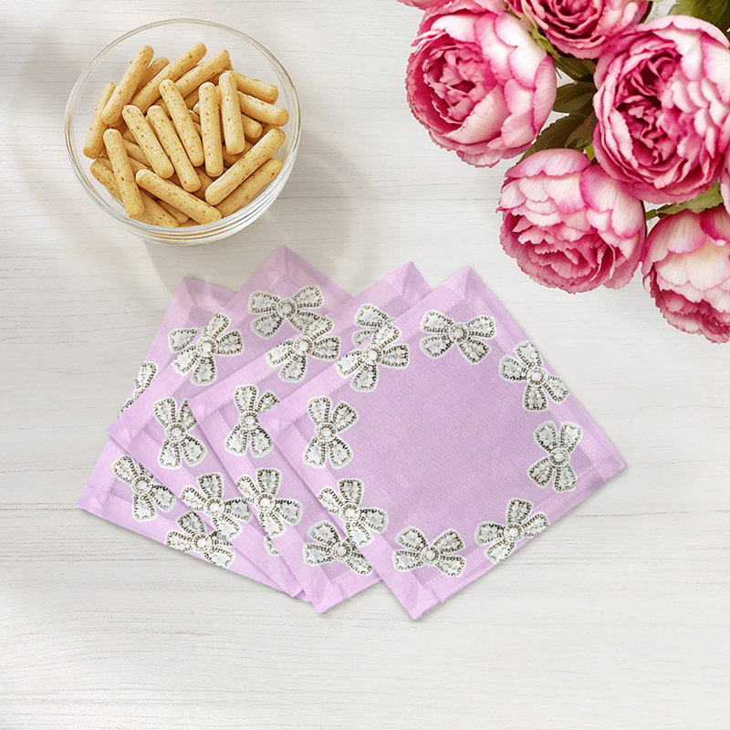 Square Napkins, Lilac