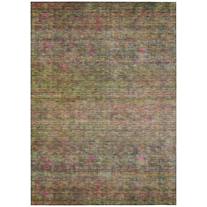 Tapis intérieur / extérieur vert Umbrea , 8' x 10'