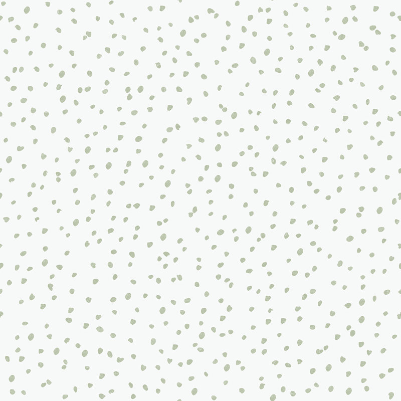 Échantillon de papier peint confettis dessinés à la main, Green