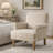 Upholstered Wooden Armchair-942644187