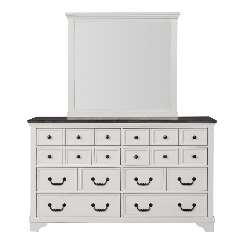 Ensemble commode et miroir 2 pièces Chauntae