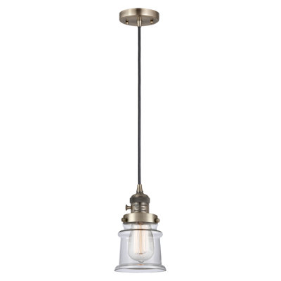 Franklin Restoration - Alvi - 1 Light 5" Cord Hung Mini Pendant - On-Off Turn Switch - LED Bulb - Oil Rubbed Bronze Finish - Matte White Shade