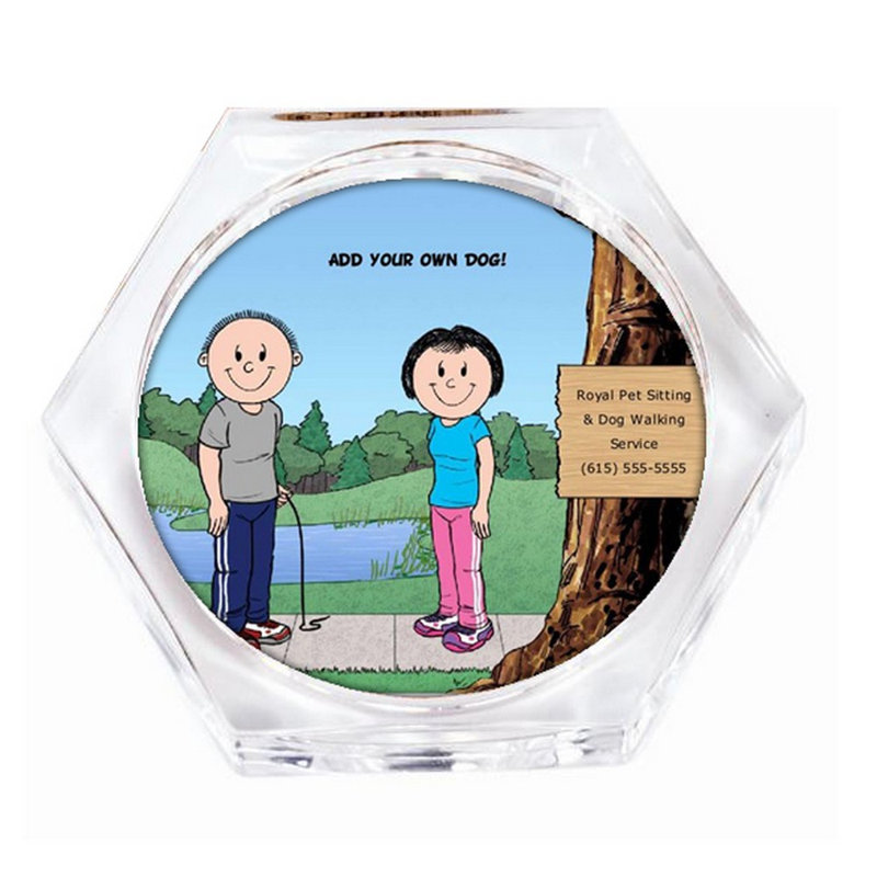 Ensemble de 4 sous-verres personnalisables, Oui