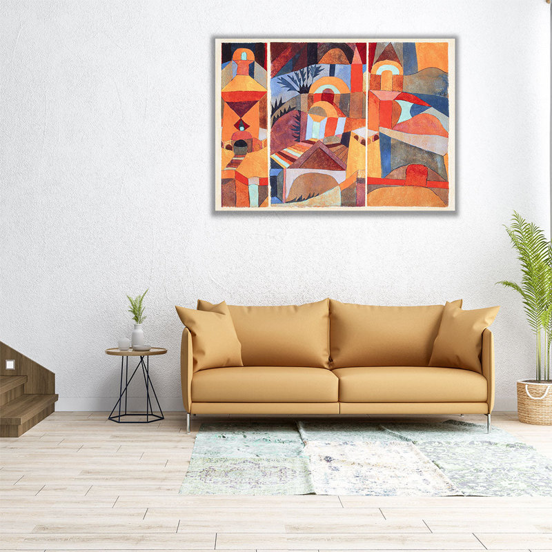 Temple Temple, 1920 - reproduction d'art sur toile, H 12 po x l 16 po