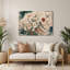 «Botanical Chinoiserie», art mural en métal beige-45274357