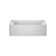 SIGNATURE® Low-Profile AFR 18" 6032 Skirted Whirlpool with Heater RH White