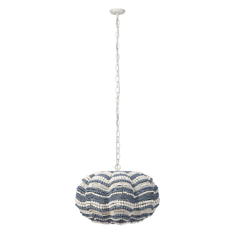 Clamshell 3 - Light Chandelier, Blue