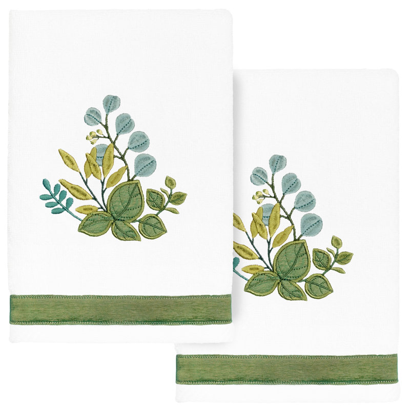  Botanica Turkish Cotton Hand Towel, White
