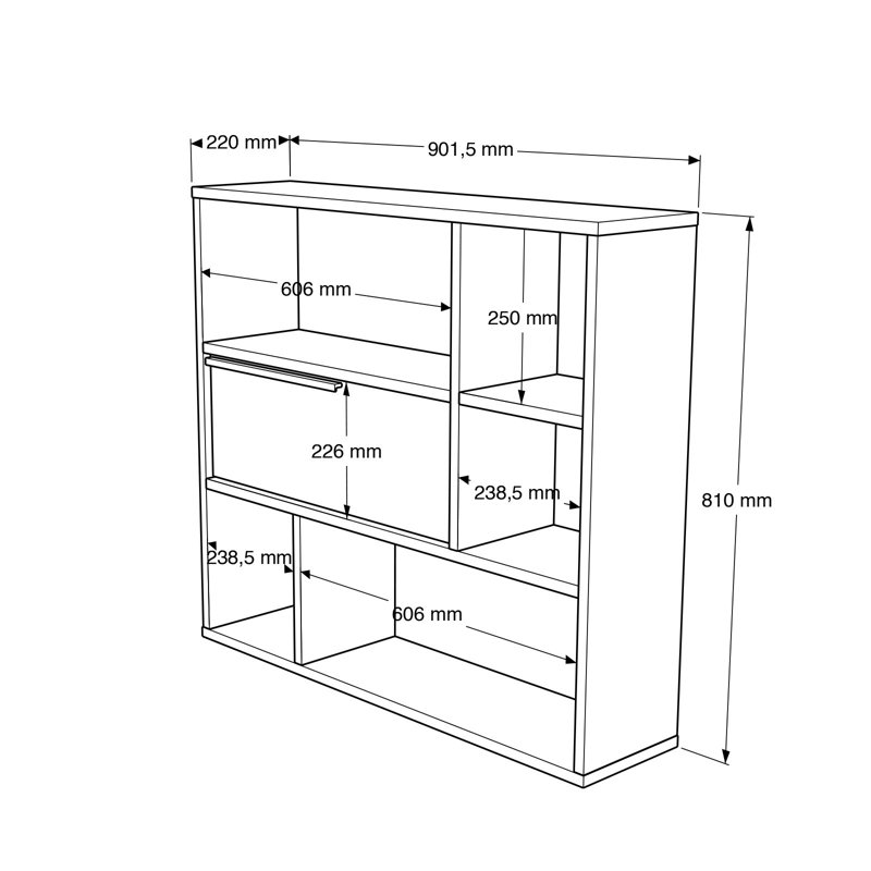 Locelso Floating Shelf, Natural