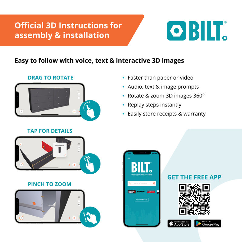 Clanton 56.34'' W 6 - Drawer Dresser, Jackson Hickory