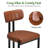 Modern Upholstered Dining Chair（Set of 2）