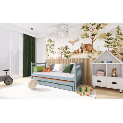 Turaco 90 X 190cm Cabin Bed with Storage Included with Trundle Included