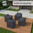 Caggiano Aluminum Outdoor Lounge Chair Covers