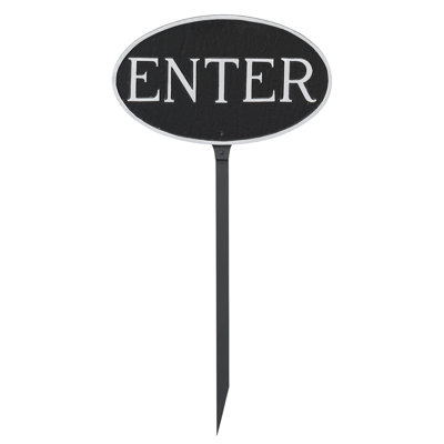 Enter Statement Garden Sign