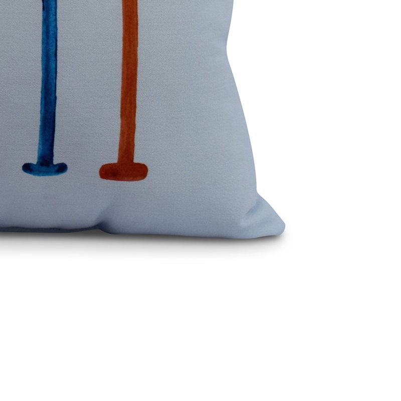 Housse et insert de coussin carré Nantucket, Bleu, 16 po x 1 po