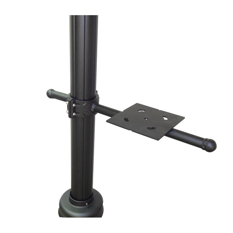 Poteau de sol décoratif 62 "H, Noir