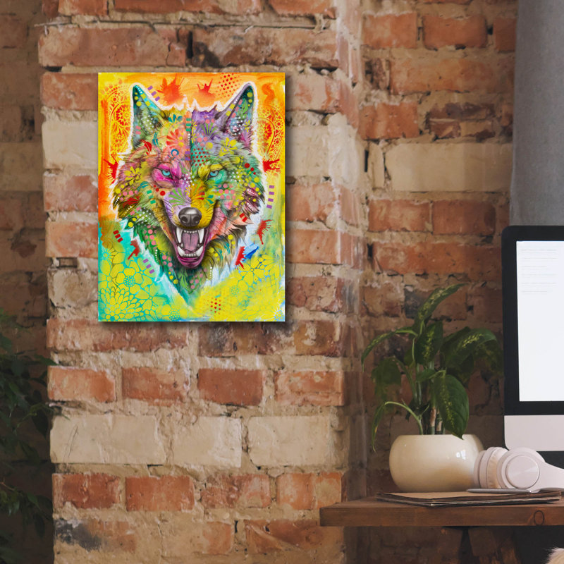 «Vengeance» par Dean Russo, art mural sur toile, H 16 po x l 12 po x P 0,75 po