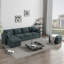 Canapé modulaire rembourré avec repose-pieds 5 pièces Nourelta-973203242