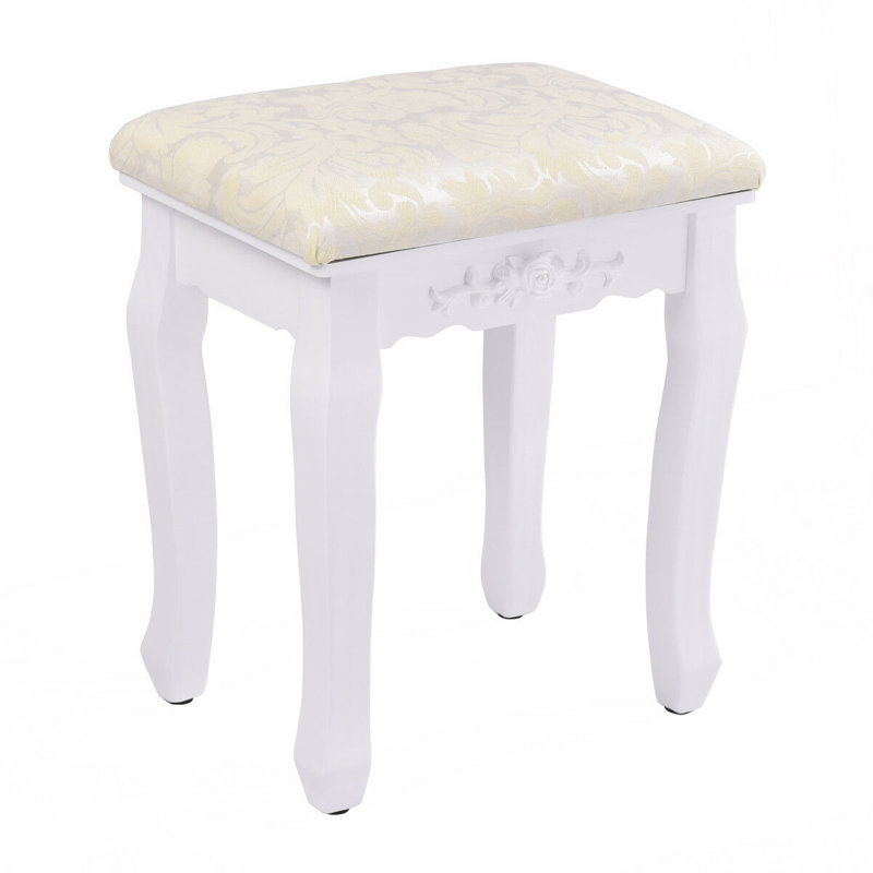 Tabouret de coiffeuse Cadence, Blanc