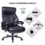 Chaise de bureau ergonomique en similicuir Lanyah-433444094
