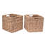 Square Wicker Storage Bin