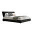 Grand lit plateforme en chenille avec tête de lit et support silencieux noir-1282447499-1282447498